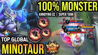 MINOTAUR BEST BUILD 2023  TOP GLOBAL MINOTAUR GAMEPLAY  MOBILE LEGENDS✓ [upl. by Arand]