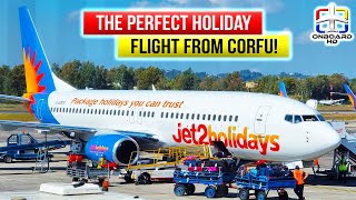 TRIP REPORT  The Flight We All Desire on Holidays  Corfu to Manchester  JET2 Boeing 737 [upl. by Neyugn218]