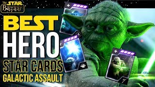 Battlefront 2  Best Hero Star Cards For Galactic Assault [upl. by Goulette]