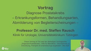 Vortragsreihe Diagnose Prostatakrebs – Hilfe für Betroffene  Therapieoptionen [upl. by Jehu]