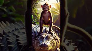 Le Singe et le Crocodile ia film conteafricain sagesseafricaine [upl. by Macknair]