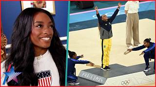 Why Simone Biles amp Jordan Chiles BOWED to Rebeca Andrade at Paris Olympics [upl. by Eddie]