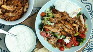 Greek Style Chicken Gyro Bowls [upl. by Celie527]