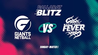 Ballarat Blitz  GIANTS v West Coast Fever [upl. by Boyes]