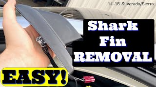 How To Remove Shark Fin Antenna 20142018 SilveradoSierra OnStar Fin [upl. by Tracee725]