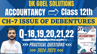 ISSUE OF DEBENTURES CLASS 12  DK GOEL  CH 7  Q1819202122  COLLATERAL SECURITY  BANK LOAN [upl. by Laitselec]