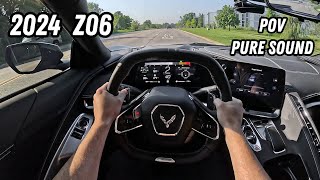 2024 Z06 Corvette POV Drive 670HP V8  4K Pure Sound [upl. by Peterman987]