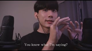 ASMR Korean whisper sound and hand move ENG SUB [upl. by Ynoyrb283]