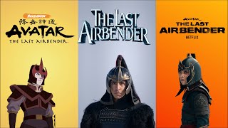 AvatarThe Last Airbender Characters Comparison Netflix VS 2010 Movie VS Animated Series avataraang [upl. by Litnahs]