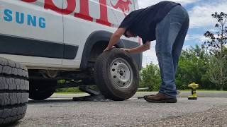 2019 Ram Promaster 1500 Tire Change [upl. by Eirena778]