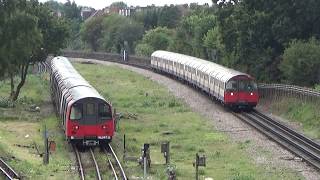 London Underground 1973 Stock 144 and 141 arriving into Northfields [upl. by Anesuza]