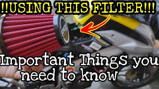 Modified Air filter IssueThings you need to know Rad Airfilter [upl. by Eirellam]