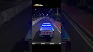 XRIDONSEN 2in1 24 inch Blue Grill Emergency Lights Strip for Police Firefighter Vehicles Trucks [upl. by Jereme137]