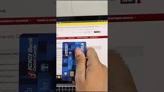 how to generate icici debit card pin pingeneration icicibank atmcard ytshorts bankloan pin [upl. by Grimbald]