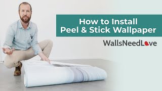 How to Install Peel amp Stick Wallpaper The Easy Way [upl. by Tripp]