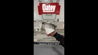 Oatey 45 Degree Toilet Flange Plumbing in Small Spaces [upl. by Saraiya]