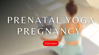 Prenatal Pregnancy Yoga Safe for all Trimesters [upl. by Millda]