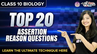 Top 20 Assertion Reason Questions from Biology  Class 10 Science  CBSE 2024 [upl. by Perni649]