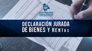 PASOS PARA LLENAR LA DECLARACIÓN JURADA DE BIENES Y RENTAS [upl. by Poree527]