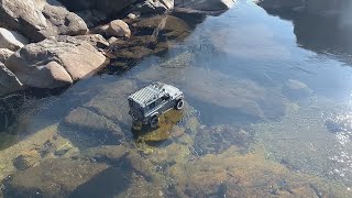 RC car  Defender D90 KAHN Ice amp Rock Course Driving 17 [upl. by Mines891]