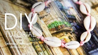 Sieraden maken met Kralenwinkel Online  Geknoopt schelpen armbandje [upl. by Leahcym]