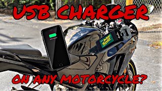 How To Put A Phone Charger On Any Motorcycle [upl. by Grant]