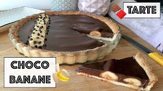 Recette  TARTE CHOCOLAT BANANE [upl. by Saville421]