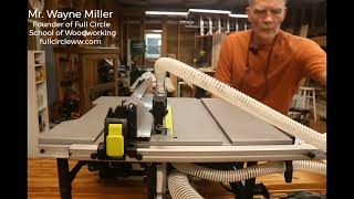 Sirocco 10 inch dustless table saw evaluation by Mr Wayne Miller [upl. by Kushner]