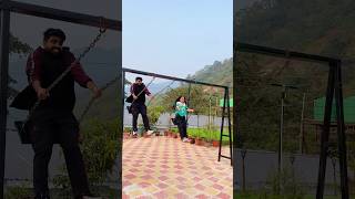 Rishikesh mein jhoola Swing Jhula 🛝😍 priyalkukreja shorts ytshorts [upl. by Pogah]