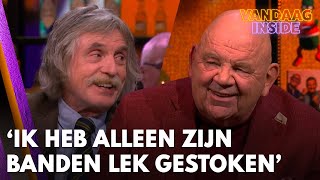 Johan en Pieter ontkennen ruzie Ik heb alleen zijn banden lek gestoken  VANDAAG INSIDE [upl. by Augustine]