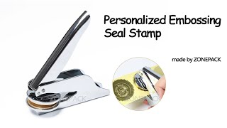 Operation of Embossing Seal Stamp [upl. by Clint]