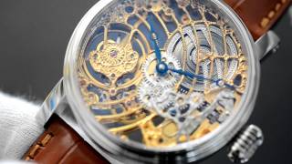 Tourby Art Deco Skeleton High Finish Gold Hand Engraved  genuine ETA Unitas 6498 1 [upl. by Linda271]