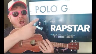 How To Play RAPSTAR Ukulele POLO G  easy ukulele tutorial beginner lesson Fingerstyle [upl. by Zetrok]