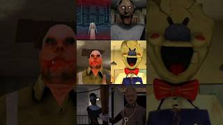 All Horror Games Monsters Attacks gaming horrorgaming grannykill evilnun shortfeed shorts [upl. by Afatsuom]