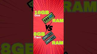 8GB Two Ram vs 16GB Single Ram Which is Better 🤔 shorts [upl. by Elish]