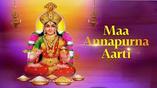 श्री अन्नपूर्णा देवी जी की आरती  मैया बारम्बार प्रणाम  Devi Annapurna Aarti with Lyrics [upl. by Aneetsyrk]