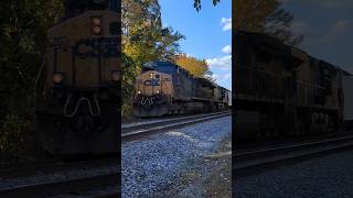 CSX local train L620 approaches Raleigh NC at Royal Street 10312024 [upl. by Eniowtna]