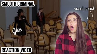 Vocal Coach Reacts to GLEE  Smooth Criminal [upl. by Bax222]