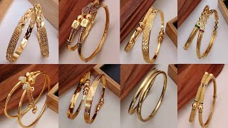 Daily wear Gold Bangle Designs 2023 Gold bangles design  AtifaS World [upl. by Aserej]