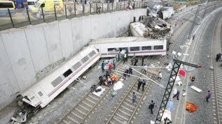 Train crash in Spain kills 80 driver in police custody [upl. by Saffier]