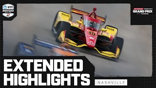 INDYCAR SERIES Official Extended Highlights  2024 Big Machine Music City Grand Prix at Nashville [upl. by Eelanaj]