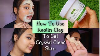 How to use Kaolin Clay in your skincare routine to get clear glowing skin skincare glowingskin [upl. by Nibor]