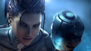 Heart of the Swarm story Cinematics dialogue cutscenes 2017 remake Starcraft 2 game movie [upl. by Aihceyt]