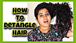 ❌ How To Detangle a Very Knotted amp Tangled Hair Without Breakage 🔴 [upl. by Surtimed]