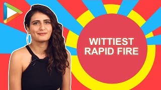 WITTY Fatima Sana Shaikh TOPCLASS rapid fire on SRK Ranveer Thugs of Hindostan [upl. by Philbrook628]