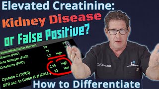 Elevated Creatinine  Kidney Disease or False Positive How to Differentiate [upl. by Nylyrehc]