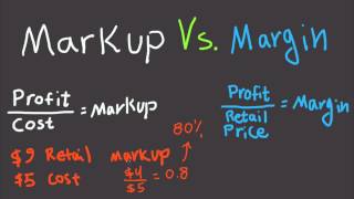 Markup Vs Margin Explained For Beginners  Difference Between Margin and Markup [upl. by Nirroc]