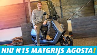 ELEKTRISCHE SCOOTER BEKIJK DEZE NIU N1S MATGRIJS AGOSTA 2020 [upl. by Honorine]