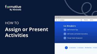 How to Assign Activities in Formative [upl. by Annawahs]