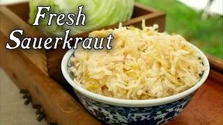 Making Fresh Sauerkraut  18th Century Cooking [upl. by Norvol926]